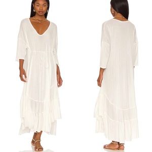 Free People FP Beach Women’s NWOT Size Small Sun Seeker Dress in Ivory Cotton